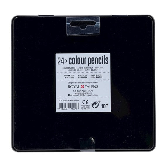 Bruynzeel-Color Pencil 24Color In Metal Case-60212124