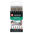Sakura-Pigma Brush Pen 6 Color-POXSDKBR6