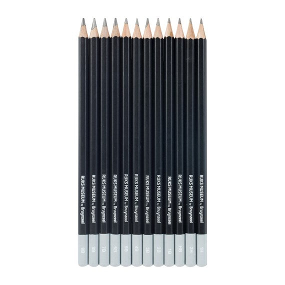 Bruynzeel-Graphite Pencil 12Pcs Metal Case Ruks Museum-63011012