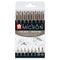 Pigma Micron fineliner set | 8 pens, Light Cool Gray & Cool Gray - POXSDK8C