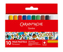 Caran d'Ache-Water Soluble Wax Pastels 10pcs School-7502.71