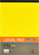 LEGAL PAD A4 50 SHT (CANARY) - 3462