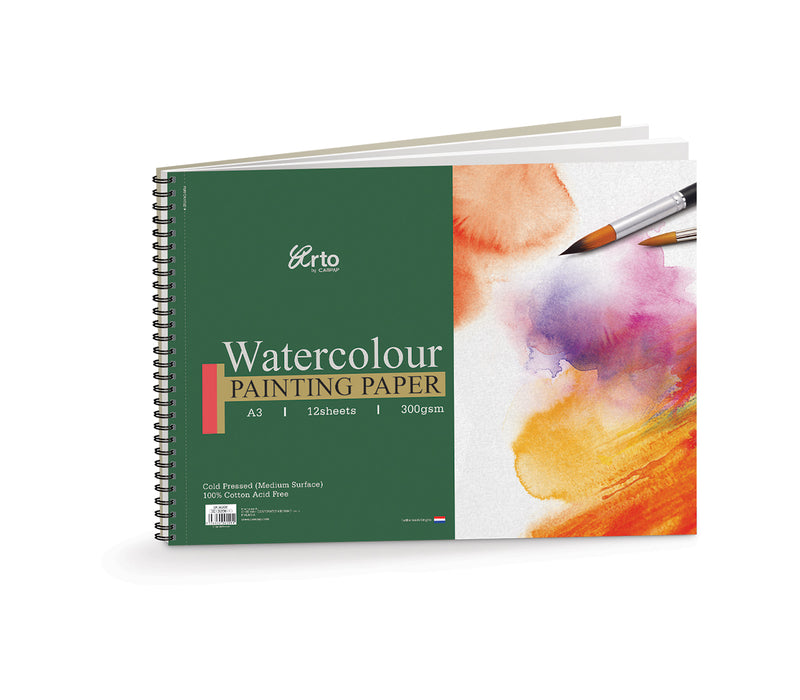 Arto-Spiral Water Color Pad A3 300gsm 12 Sheet-36208