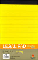 LEGAL PAD 56 GSM 5"X8"  50 SHT (CANARY) - 3464