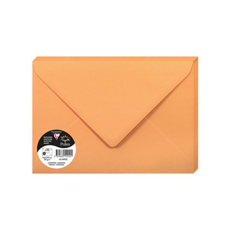 Envelop Pollen 162X229mm 120G Orange 20 Pieces Pack-5492