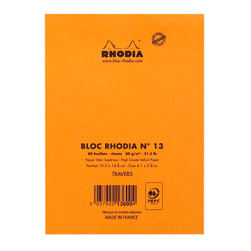 WRITING PAD A6 80 SHT RHODIA-13600