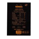 Writing Pad A5 80S Lined Rhodia Black