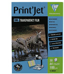 Clairefontaine- Ink Jet Transparency Film A4 50 Sheets Pack-84521