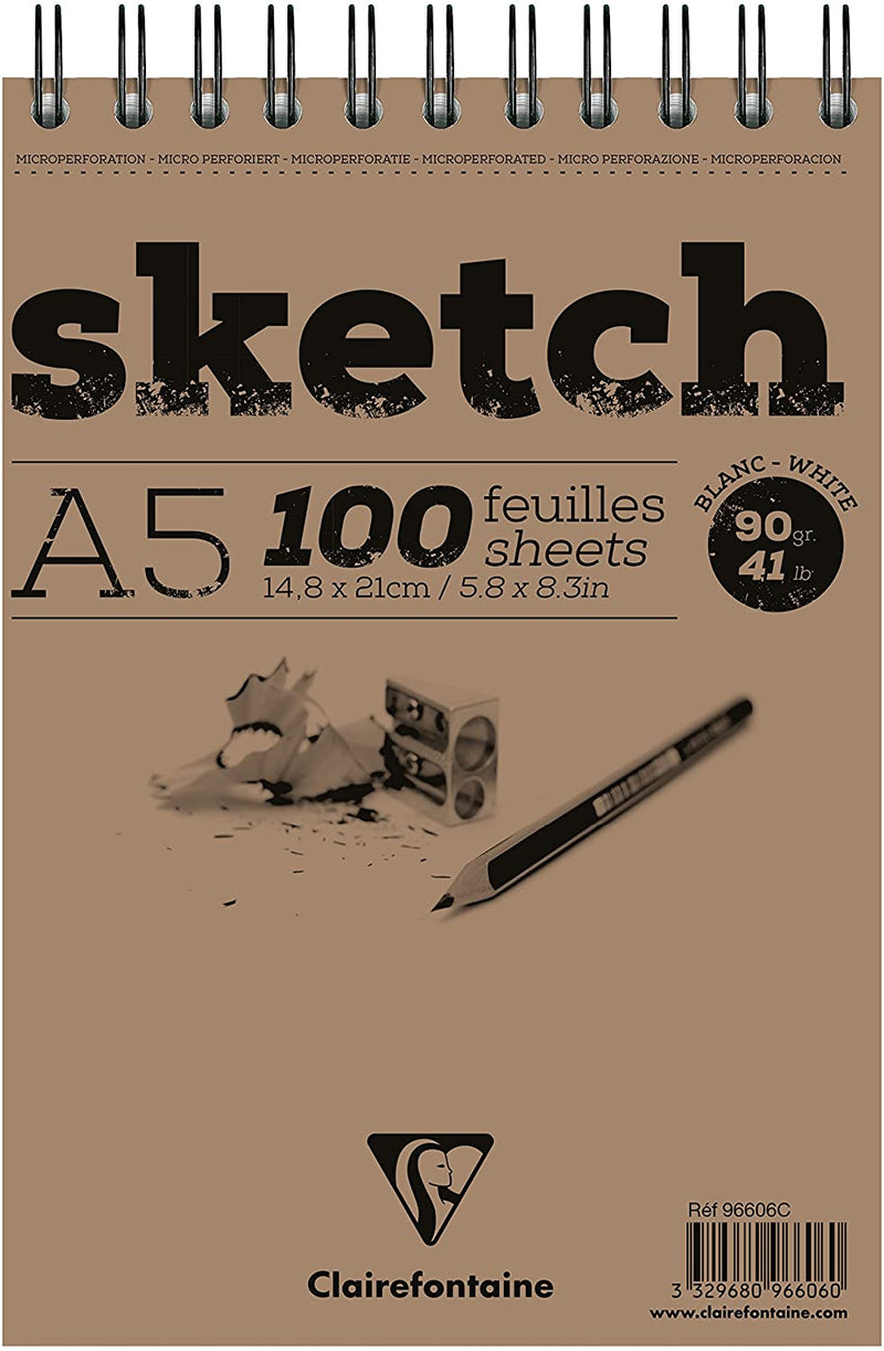 Spiral Sketch Pad A5 90gsm 100 sheet-96606