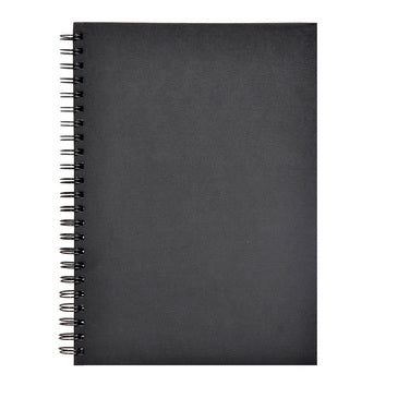 Clairefontaine-Gold Line Spiral Sketch Book Black Paper A4 140gsm 64 Sheet -34265