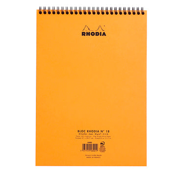 WRITING PAD A4 5X5 SQUARE TOP WIRED 80 SHT RHODIA-18500