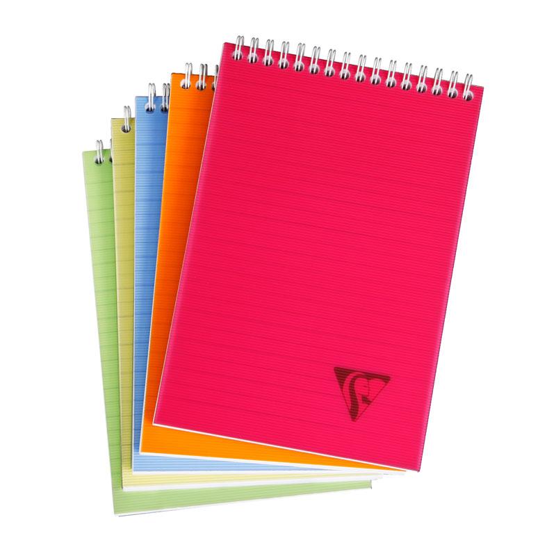Clairefontaine-Linicolor Spiral Note Pad A5 80 Sheet-328646