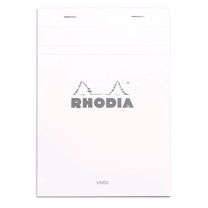 Writing Pad A5 80S Lined Rhodia White