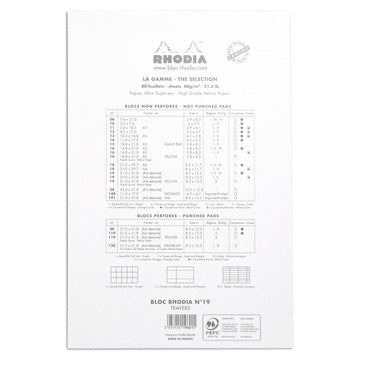 WRITING PAD A4+ 80SHT RHODIA WHITE-19601