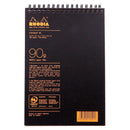 Writing Pad A5 Top Wired 80S Rhodiactive Black