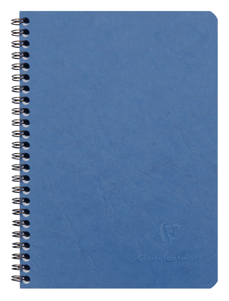 Clairefontaine-Spiral Note Book A5 60Sheet AgeBag Blue-785664