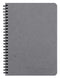 Clairefontaine-Spiral Note Book A5 50 Sheet AgeBag Grey-785365