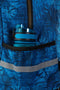 School Trolley Bag Single Bar Badges Girls Blue-B35156