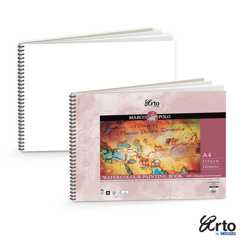 SPIRAL WATER COLOR PAD 300GSM A4 12 SHEET-37074