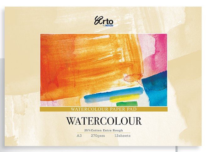 WATER COLOR PAD 270GSM A3 12 SHEET EXTRA ROUGH-37133