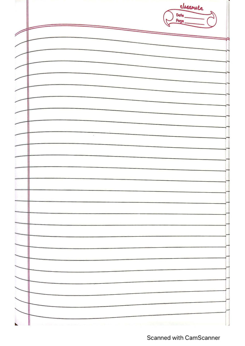 EXERCISE BOOK 24X18CM 100SHT S/L ONE SIDE PLAIN (02410479)