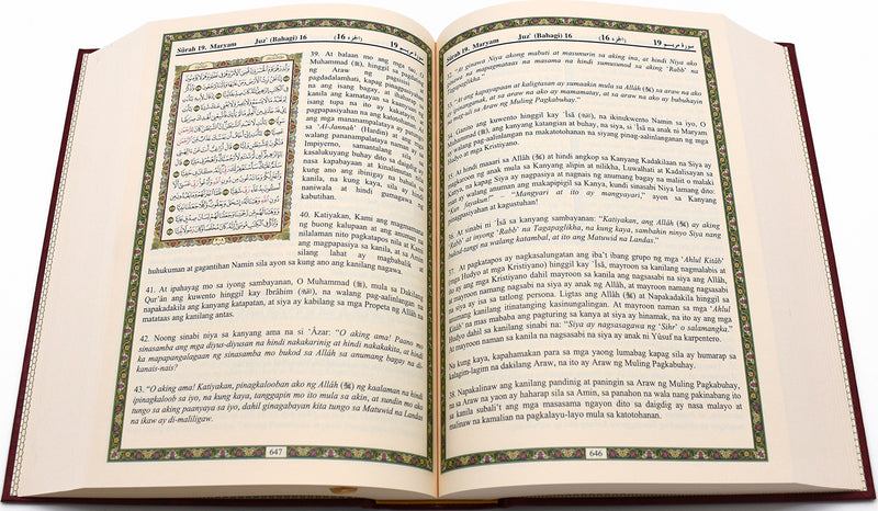 Quran 17 x 24, translation of meanings and interpretation into Tagalog Filipino
