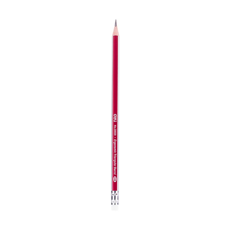 Pencil HB W/Eraser Tri 12pcs pack-38039