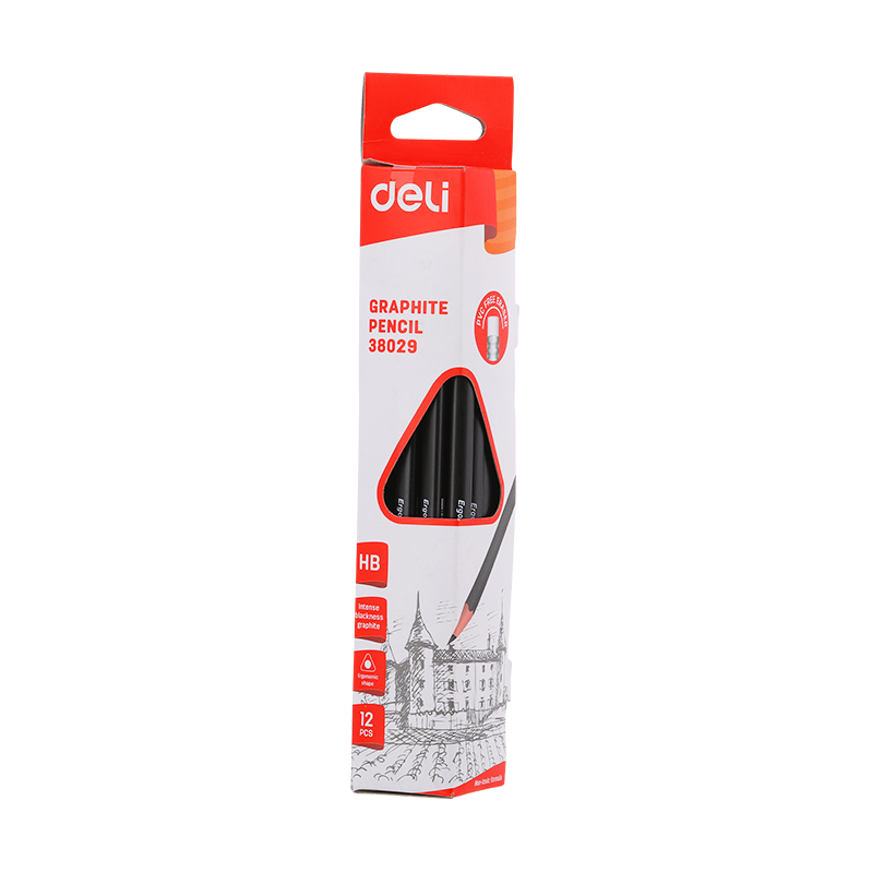 Pencil HB With Eraser 12pcs Pack-38029