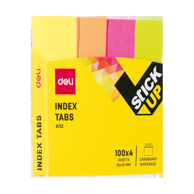 Index Tab 76X19Mm 100Sheetx4Color Neon-A11202