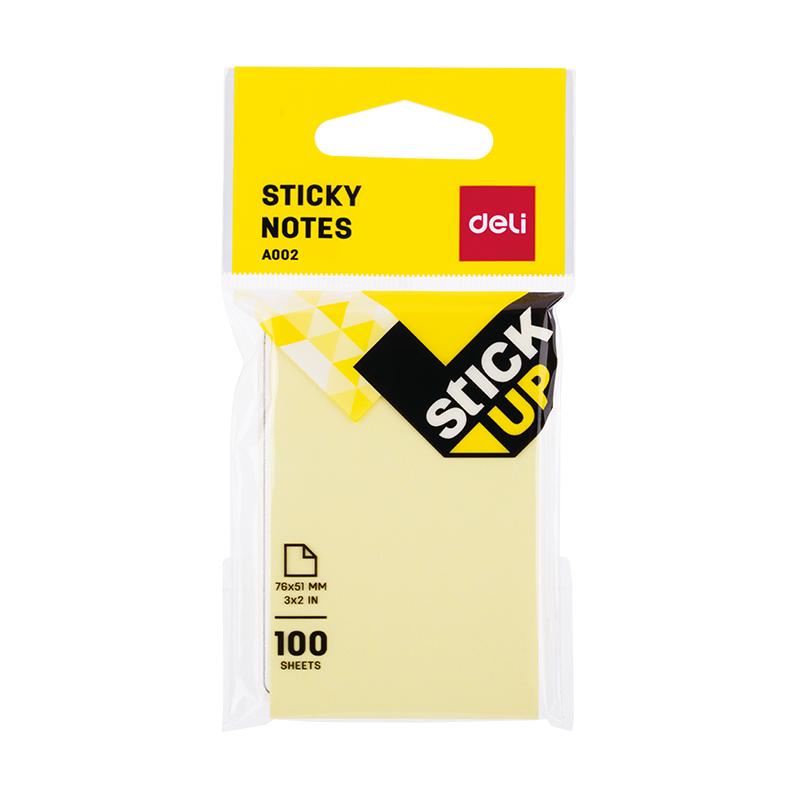 Memo Stick 3X2 100Sheet Yellow - A00252
