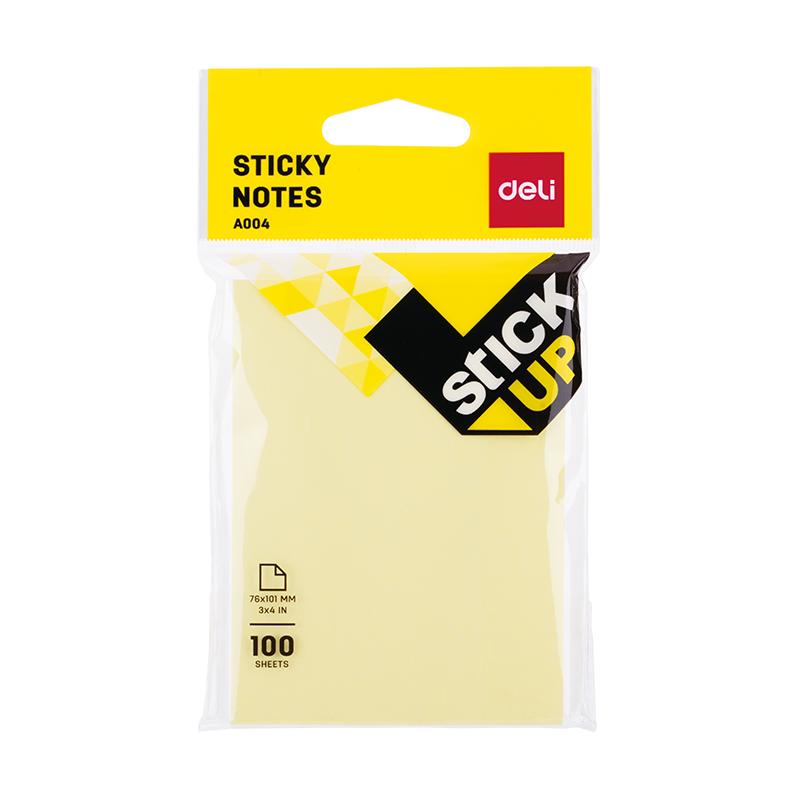 Memo Stick 3X4 100Sheet Yellow - A00452