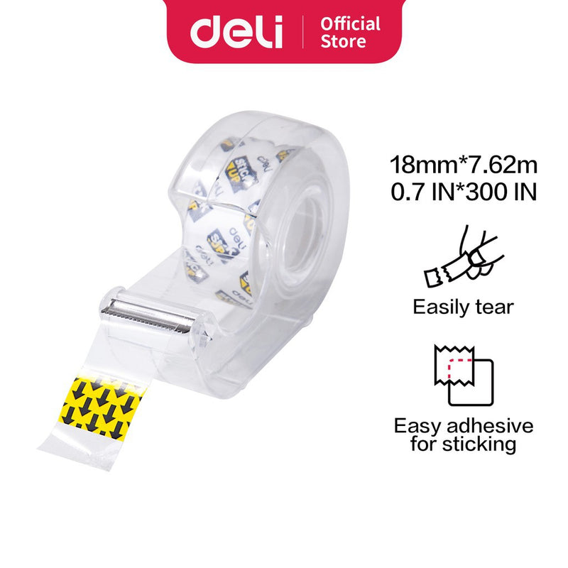 Deli-Office Clear Tape With Despenser-A30211