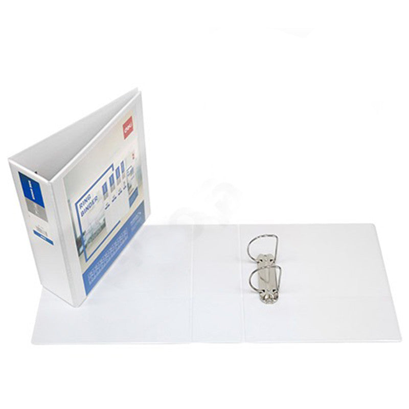 Deli-Ring Binder White A4 2 Ring Size 3 inch-5619N