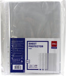 Deli-Sheet Protector A4 60 Micron 100 Pieces Pack-F20202