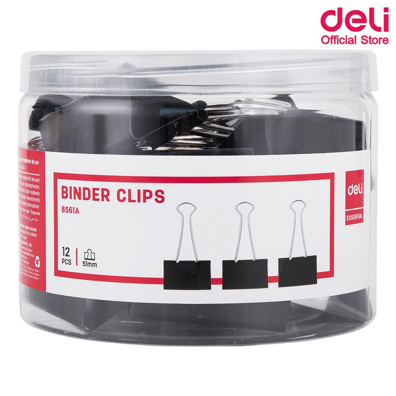 Binder Clip 51Mm 12Pcs-8561A