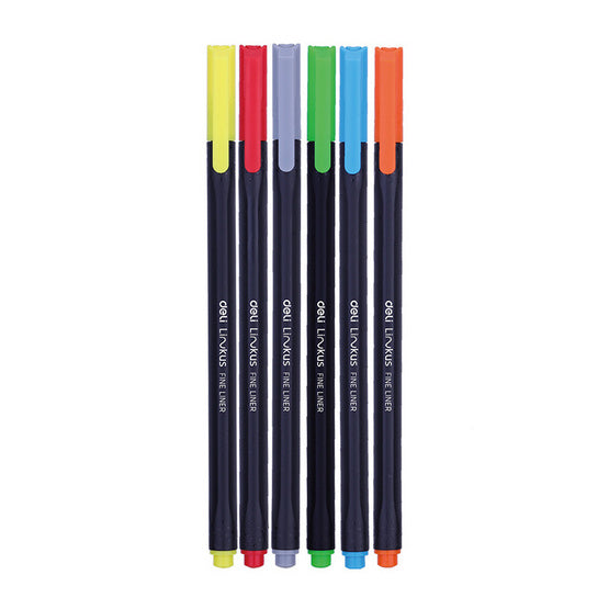 Deli-Fine Liner 6 Color-Q900-06