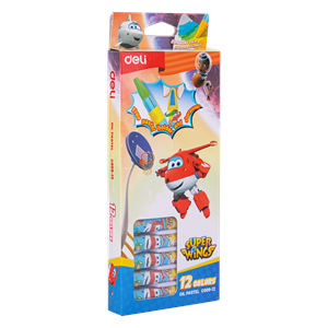 OIL PSTEL 12CLR SUPER WINGS - C009-12