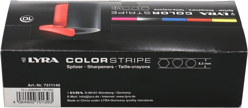 Pencil Sharpener Lyra Colorstripe-L7311140 ( 10 Pieces Box )