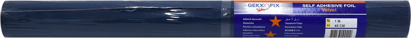 Gekkofix-Self Adhesive Roll Velvet 45cm x 1 Mtr Blue-10020
