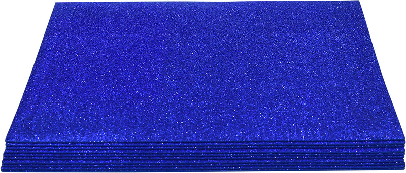 Foam Sheet EVA A3 Glitter Adhesive 2mm thick Pack of 10 sheets Dark Blue