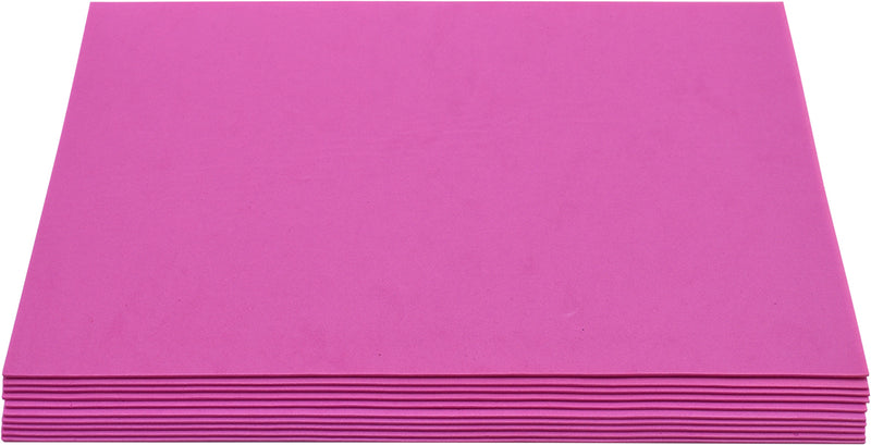 Foam Sheet EVA A4 2mm thick Pack of 10 Sheets Pink