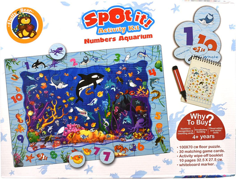 Spot It Activity Kit Numbers Aquarium