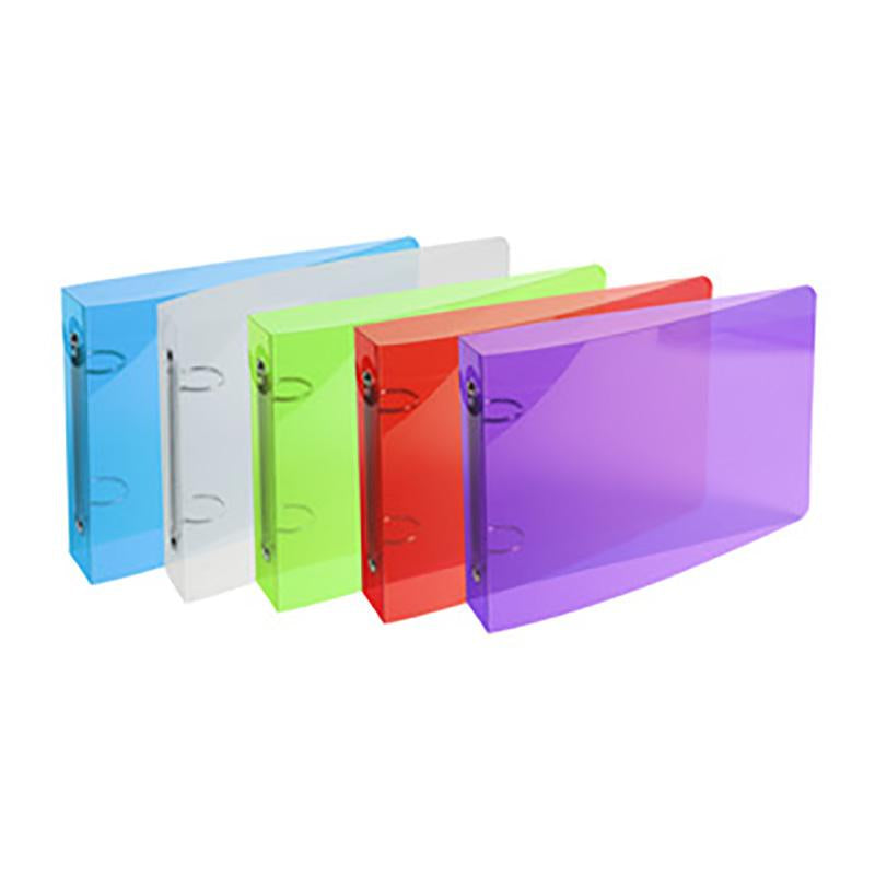 Ringbinders PP 2R A5 25mm Crystal Colour