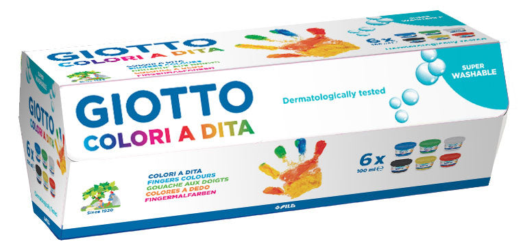 Giotto Finger paint 6x100ml-534100
