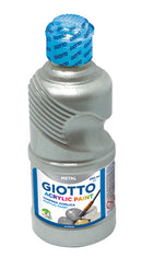 Giotto Acrylic Paint 250ml Silver-533900