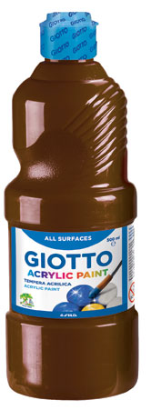 Giotto Acrylic Paint 500ml Brown-533728