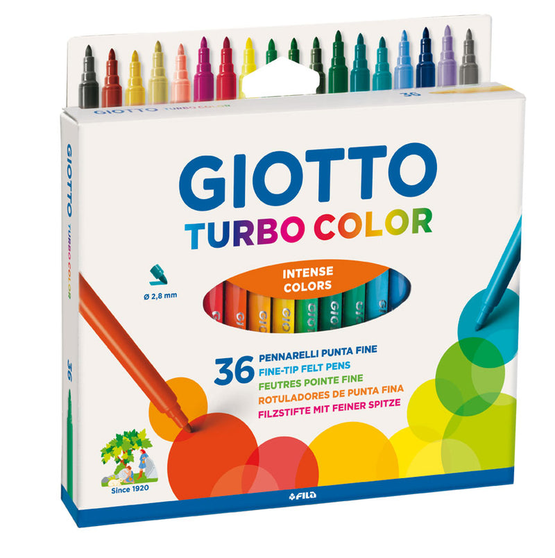 Giotto Fibre Pen 36 Color Turbo-071600