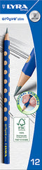 Lyra Groove Slim Graphite Pencil 12pieces pack-L1760100