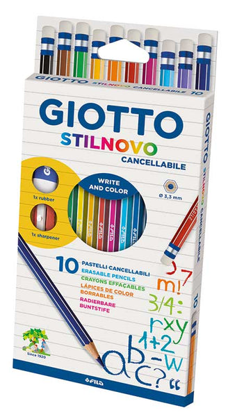 Giotto Stilnovo Erasable Color Pencil 10color-256800 – Dubai library  distributors