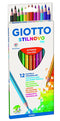 Giotto Stilnovo Color Pencil Traingle 12clr-257000